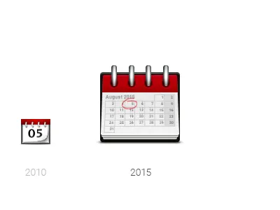 5 years later III cal calendar ical icon icons iconset smashing magazine