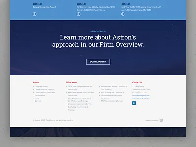 Footer detail flat footer ui website