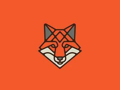 Fox mark fox illustration logo mark