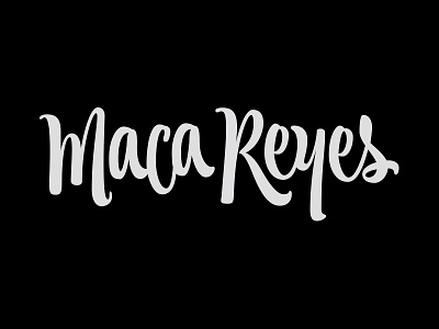 Maca Reyes / Logo Lettering Version chile concepcion design handlettering letterer letterhead lettering mauroandres type typography