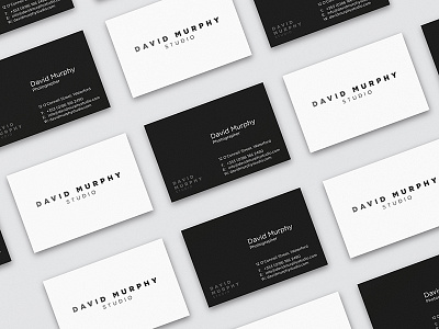 David Murphy Studio Branding branding business card design graphic design identity layout logo logotype mockup monochrome spot uv typography