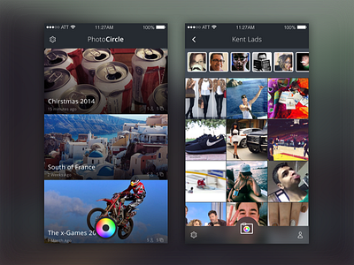 Photocirlce Visual Design app ios photos update