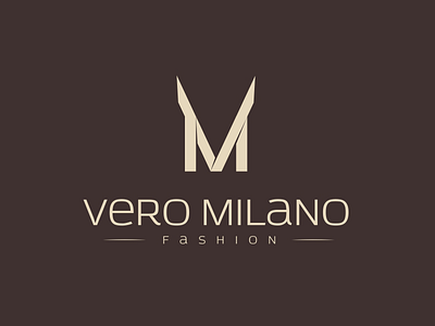 Vero Milano branding fashion flat haute couture italian letter logo logotype m mark monogram vector