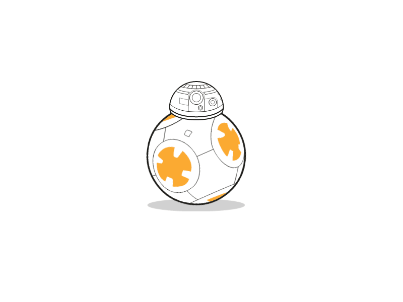 #bb8 - star wars animation bb8 codepen enjoy fun gif robot star wars tbnt