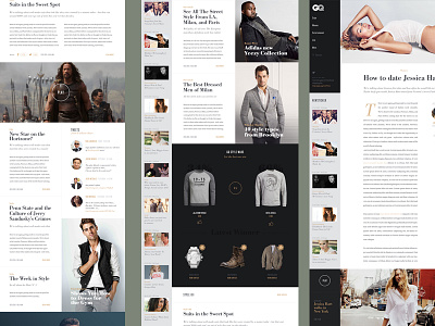 GQ Redesign Concept fashion gq magazine men women