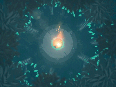 Camp Fire after effects animated design fire gif particles particular