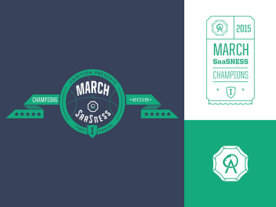 March SaaSness Logo award badge banner logo march madness