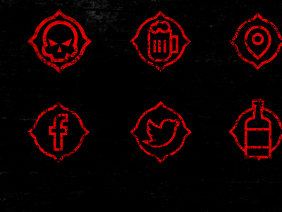 grunge icons beer grunge icons pub skull