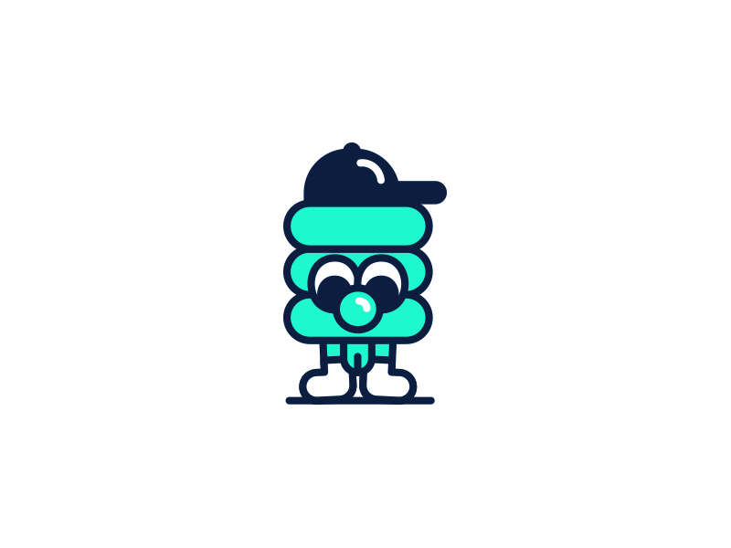 MITX animation character cute dance gif happy illustration kids music streetwear