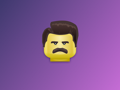 Ron Swanson quickie lego quickie ron swanson