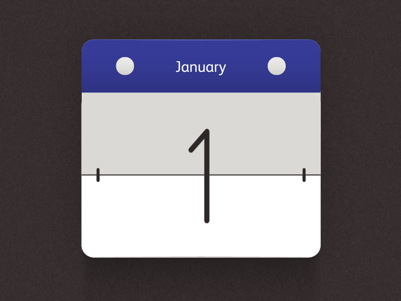 Calendar Flip animation cal calendar icon illustration motion