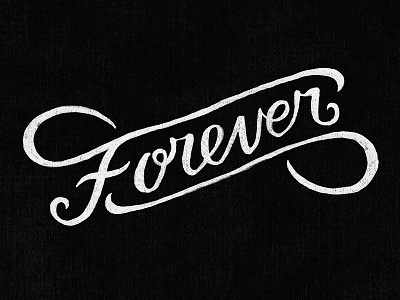 Forever handlettering illustration typography