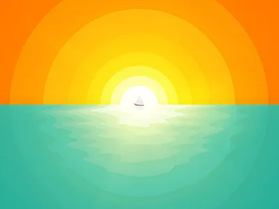 Tangerine Voyage meritt merittthomas sunrise tangerine tropical voyage wallpaper