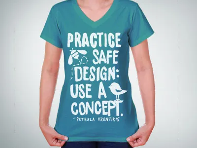 Practice Safe Design apparel bee bird handlettering illustration lettering quote shirts tshirt typography
