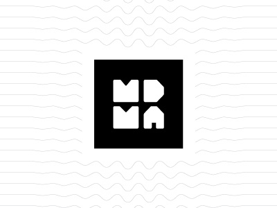 MDMA box concept custom lettering lines logo mark