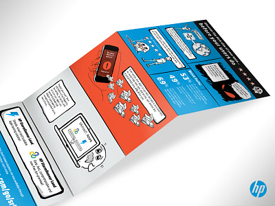 3-panel Hp Infographic drawing infographic sketching storyboarding