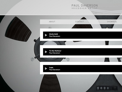 Voiceover Artist css3 html5 responsive rwd tumblr