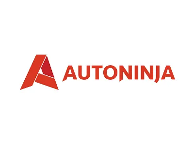 Autoninja a auto autoninja brand logo origami red