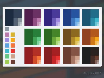 Alloy Mini Palette rainbow retro