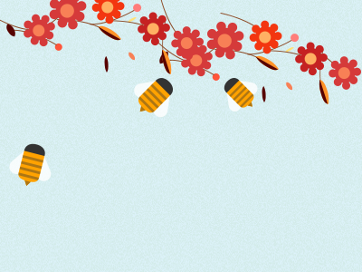 Gather Honey bee busy honey
