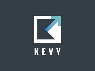 Kevy logo monogram simple technology