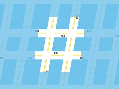 #OneLessCar app blog illustration ride rideshare