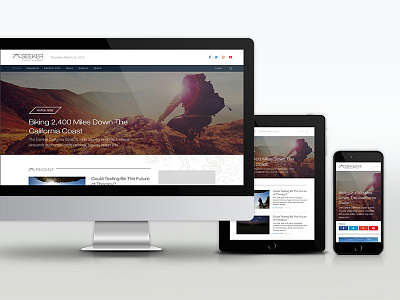 Seeker Network Responsive mobile platform responsive video web design