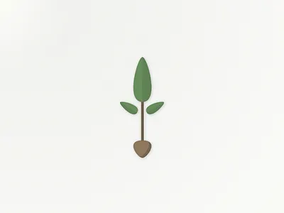 Sprout leaf logo mean seed sprout
