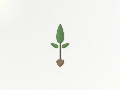 Sprout leaf logo mean seed sprout