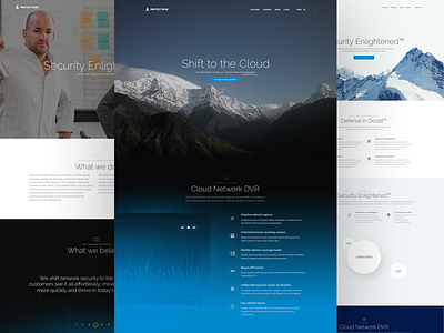 Protectwise : It's alive! animation calm cloud css design dvr enlightened network security website wisdom zen
