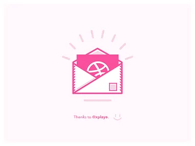 Thank you dribbble first shot invite thank you