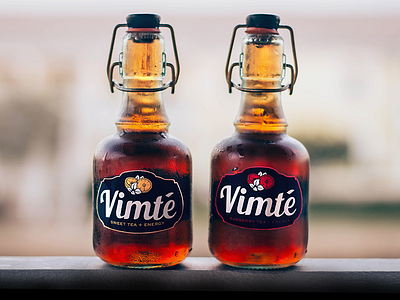 Vimt'e - An Italian Ice-Tea Energy Drink bottle branding colddrinks designer drinks energy drink industrial design italian logo modern package design product design