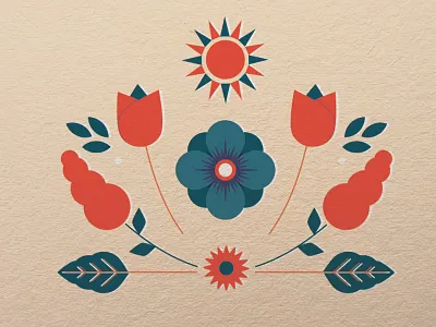 Write your mom blue day design flowers illustration mom mothers paper poster red symmetry vector