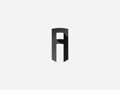 IA logo - negative space a ai brand i lettermark logo mark negative