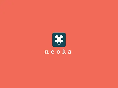 Neoka Community art brand branding clean concept design icon identity illustrator logo mark orange