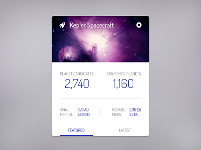 Kepler Planets Widget blue cosmos indigo kepler mission nasa planet space stars system telescope widget