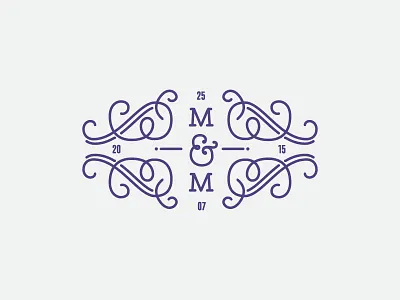 Wedding Crest ampersand crest delicate elegant invite invites marriage seal stamp swirls wedding