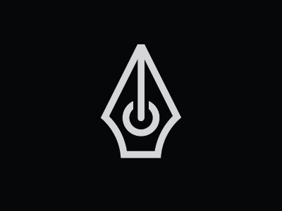 power of the pen ink monoweight pen power thick lines vector