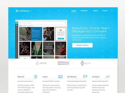 New Continu Website design icons marketing typography ui ux website