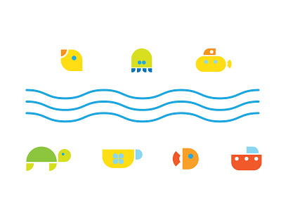 Bath Toys bath toys bathtub boat fish icon rubber ducky squid submarine tea cup toy icon turtle