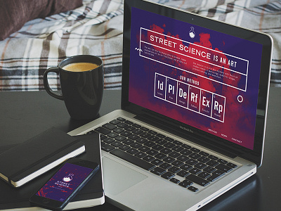 Street Science Portfolio clean portfolio responsive science street ui ux