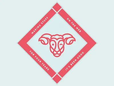 Webknit 4 years badge branding fun