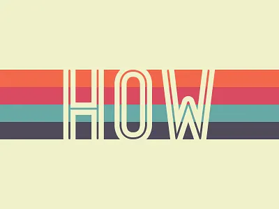 HOW color how how design live lines retro twinoaks type