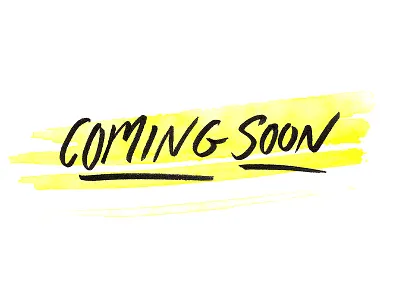 New Website Coming Soon brush brush pen brush script hand drawn lettering