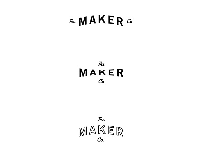 the maker co. artisan brand branding handcrafted identity logo