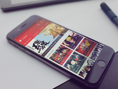 Comic App app design ui