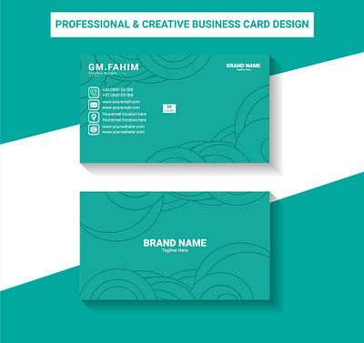 Professional & Creative Business Card Design brochure business card card flyer id card illustrator photoshop