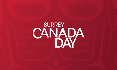 Surrey Canada Day apparel design branding event design event signage logo design municipal event design outdoor signage print design social media visual identity