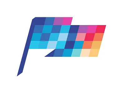 Pixel Republic digital flag logo pixel unused