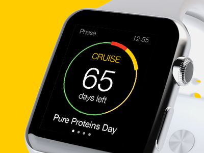 Dukanator app apple diet ui ux watch